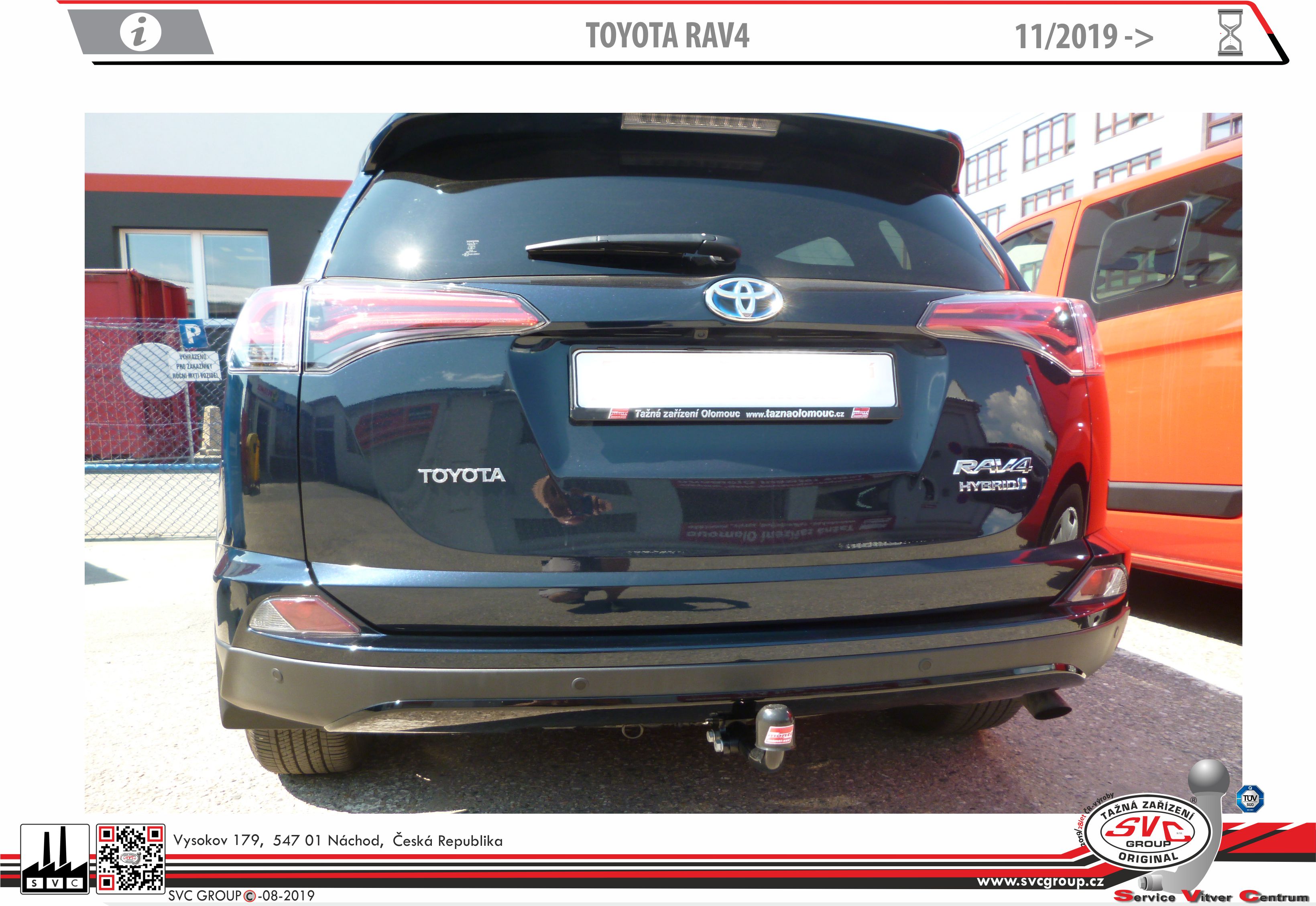 Tažné zařízení Šroubové pro Toyota RAV-4 11/2018 -> | SVC Group